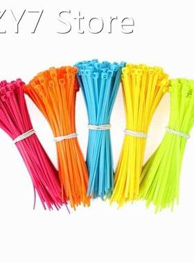 Bright Color 100Pcs Practical Self-Locking Nylon Plastic Wir