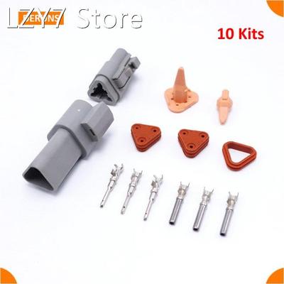 Brand 10sets Kits 3 Pin/Way Deutsch Sealed Waterproof Elect