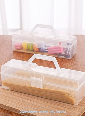 Transparent Tote Noodle Food Preservation Storage Box Plasti
