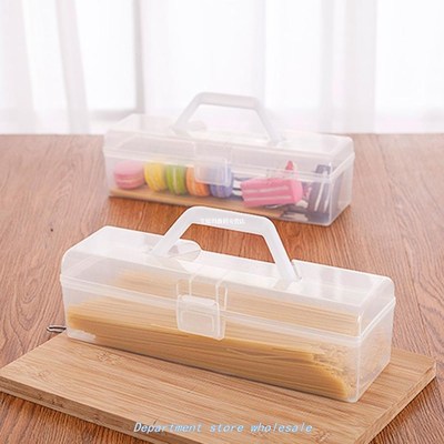 Transparent Tote Noodle Food Preservation Storage Box Plasti