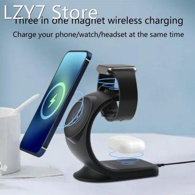 3in1 Magnetic Charging Stand Wireless Charger for Cellphone