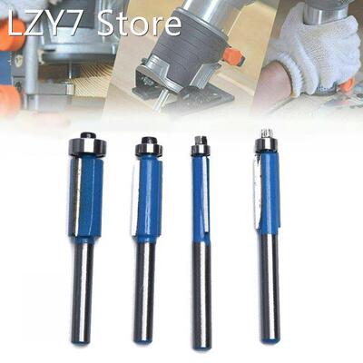 4Pcs/set 1/4 Shank Flush Trim Router Bit Wood Edge Cutting