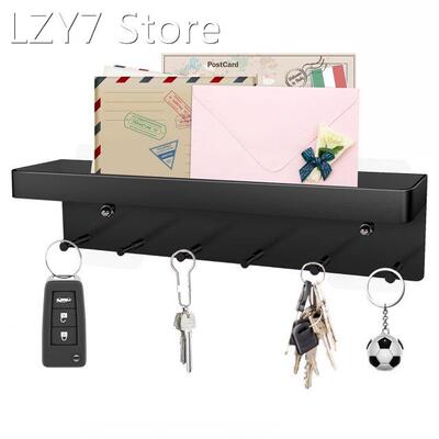 Simple Wall-Mounted Metal Storage Rack Key Holder Hat Umbrel