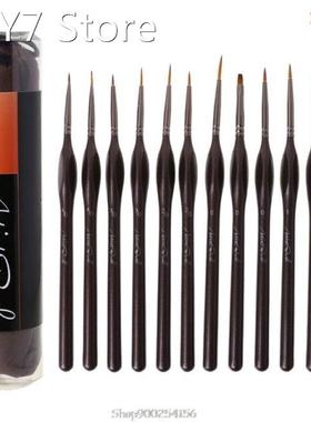 12pcs/set Scriptliner Detail Fine Paint Brushes Nylon Hair W