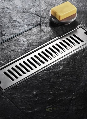 1Set 304 Stainless Steel Floor Drain Bathroom Shower Long Dr