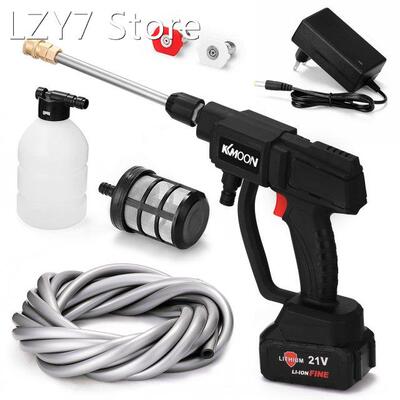 KKmoon 21V 4000mAh Wireless Car Washer High Pressure Car Was