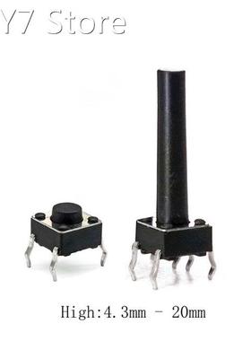 50 pcs/lot 6*6*4.3mm DIP 4 PIN 12V Push Button Switch Tactil