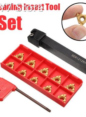 1Pcs SER1212H16 CNC Turning Tool Holder Boring Bar +10Pcs Go