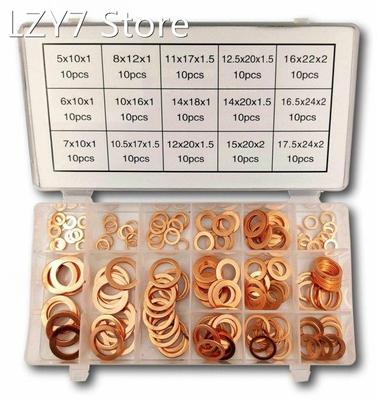 150pcs Copper Washers Sealing Solid Gasket Washer Sump Plug