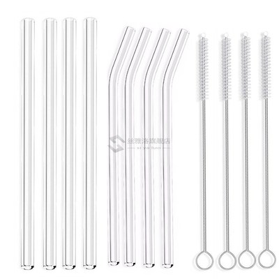 Big Extra Wide Straw Smoothie Glass Straws Reusable Long Dri