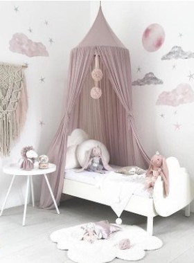 Nordic Style Princess Lace Kids Baby Bed Room Canopy Mosquit