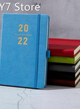 2022 Time 365 days Schedule Book A5 Newest PU Notepads Creat