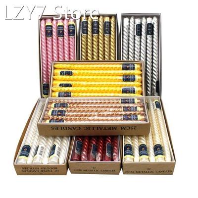 12 Pcs/Set Taper-Spiral Twisted Smokeless Dinner Table Long