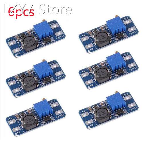 6pcs/lot MT3608 2A Max DC-DC Step Up Power Module Booster Hi