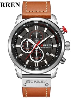 New Quality Leather Watches for Men Brand Sport Wrist Watch