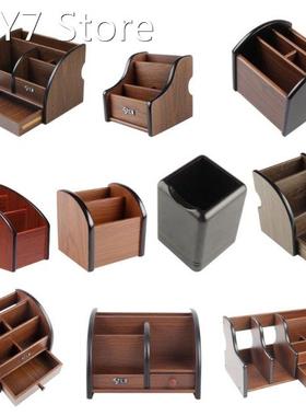 Multi-grid Wood Desk Organizer Ideal for Organising Books Ma