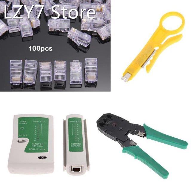 ALLOYSEED 3 in 1 Kits Crimper Pliers Tools+Network Cable Tes