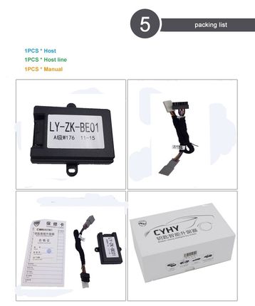 PLUSOBD Car Security Auto Power Window Close Fit For Mercede