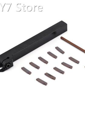 10Pcs MGMN200-G Carbide Inserts Cutter Blade + 1Pcs MGEHR121