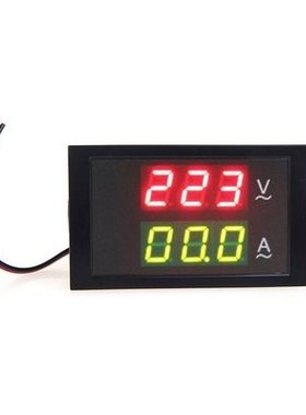 LED Dual Display AC 80-300V 0-50.0A Digital Voltage Meter Am