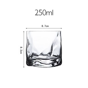 Whisky Glass Crumple Whiskey Tumbler Glasses Irregular Folds