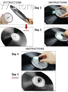 Vinyl Record Cleaner Clamp, Record Label Saver Record Cleani