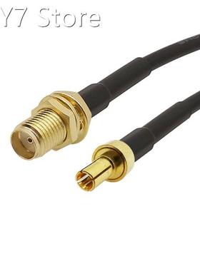 1Pcs SMA Female Bulkhead to CRC9 Male Plug Straight RG174 RF