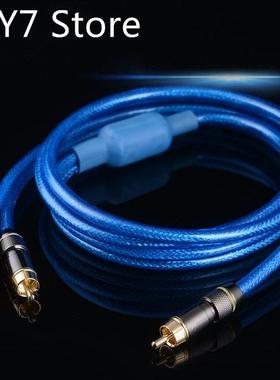 RCA Plug to 2X RCA Plug Audio Plug Video Wire Cable Connecto