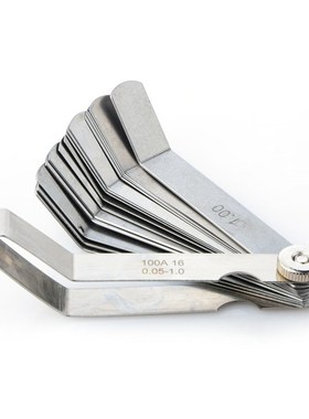 16 Blades Feeler Gauge Carbon Steel Metric Imperial 0.05-1.0