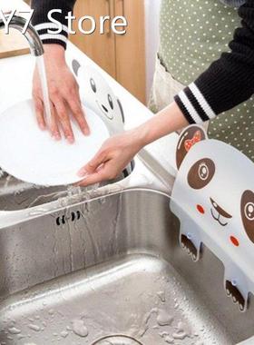 1PC Impermeable Panda Pattern Printing Baffle with Sucker fo