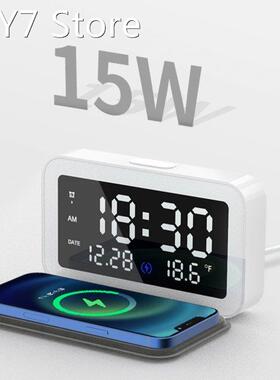 3 in 1 Wireless Charging Clock Charging Perpetual Calendar 1