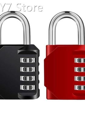 2 Pack 4 Digit Locker Padlocks for Gym, Lockers, Heavy Duty