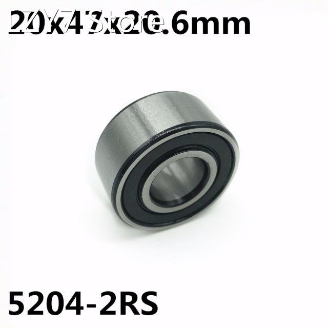 5204-2RS 20x47x20.6 mm Double row angular contact bearings 5