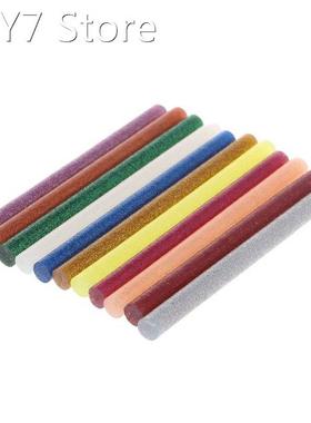 11pcs Hot Melt Glue Stick Mix Color Glitter Viscosity DIY Cr