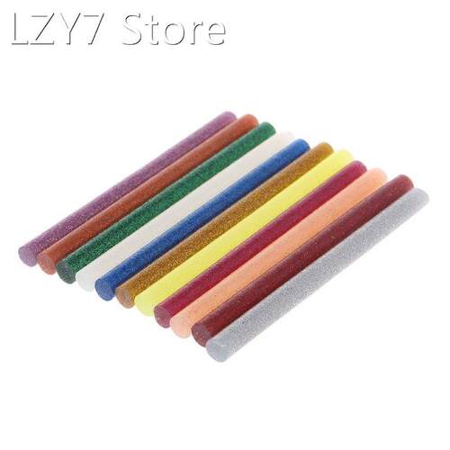 11pcs Hot Melt Glue Stick Mix Color Glitter Viscosity DIY Cr