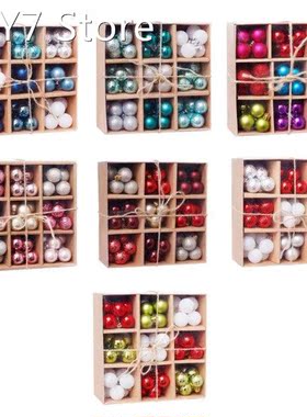 1 Box 3cm/99 Pcs Christmas Balls Ornaments Holiday Party Wed