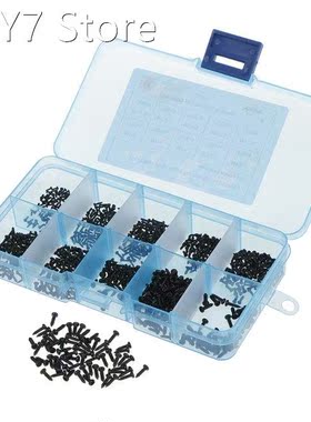1000Pcs/set Mix PA Phillips Head Micro Screws Round Head Sel