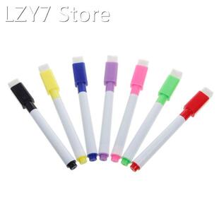 5Pcs Whiteboard Pen Erasable Dry White Board Markers Black I