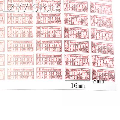 200pcs/pack Warranty Void If Removed Sticker 2018-2020 Year