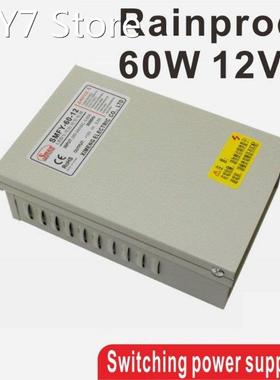 60W 12V 5A Rainproof outdoor Single Output Switching power s