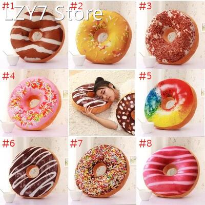 Cute Donuts Pillow Chocolate Donuts Plush Macaron Food Cushi