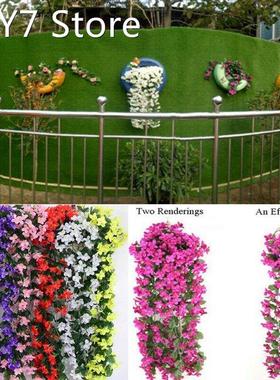 Artificial Fake Hanging Flowers Vine Plant Home Garden Decor
