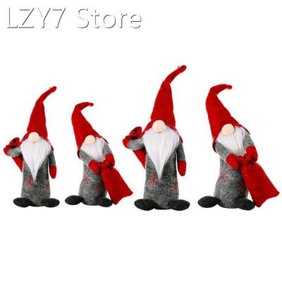 2pcs/set Christmas Faceless Swedish Tomte Gnome Ornaments Ha