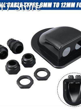 Roof Solar Panel Dual Cable Entry Gland Box For Motorhome Ca