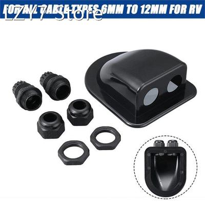 Roof Solar Panel Dual Cable Entry Gland Box For Motorhome Ca