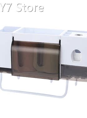 Wall Mounted Toothbrush Holder Set with Cups Automatic Tooth