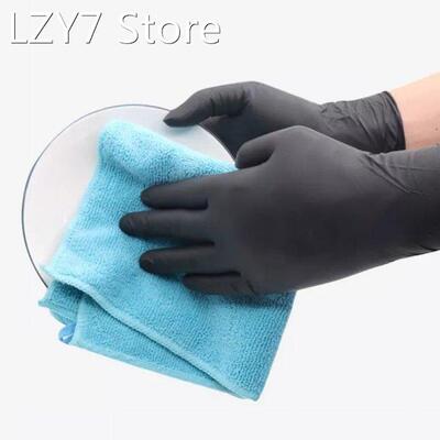 20PCS Black Disposable Gloves Tattoo High Elastic Protective