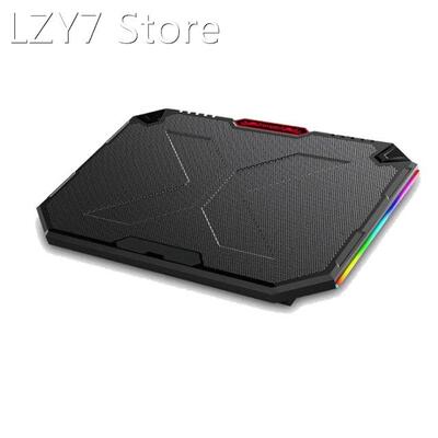 Gaming Laptop Cooler with Five Fans, Free Height Adjustment,