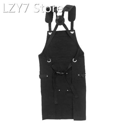 Canvas Adjustable Work Apron with Tools Utility Pockets Cros