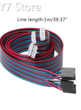 4pcs 100cm 4pin Stepper Motor Cables XH2.54 Terminal Wire Fo